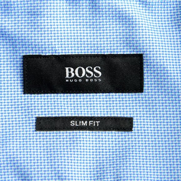 Hugo Boss Men's "Jesse" Slim Fit Geometric Print Long Sleeve Dress Shirt - Picture 9 of 9